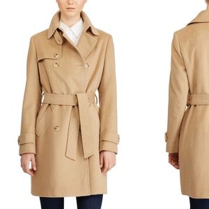 Lauren Ralph Lauren Sienna Wool Blend Trench Coat